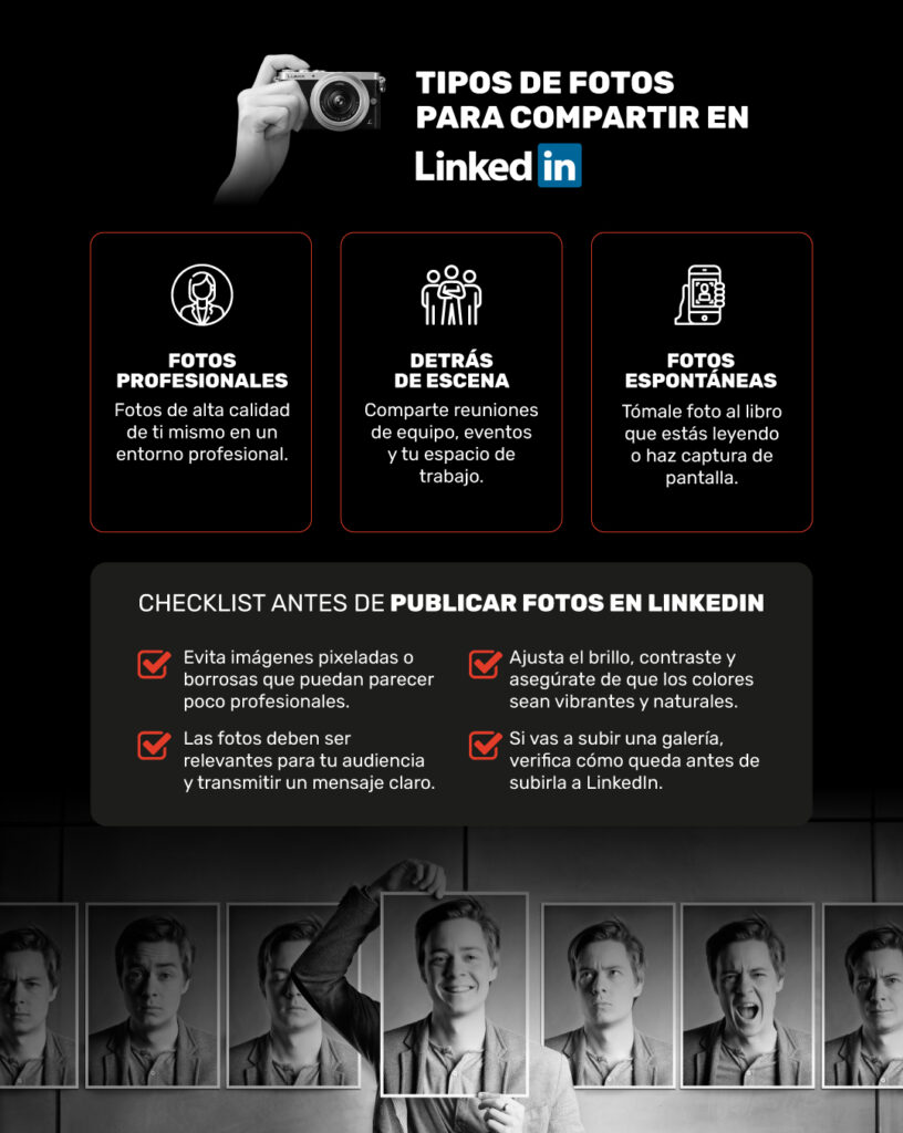 Contenido visual en LinkedIn - fotos